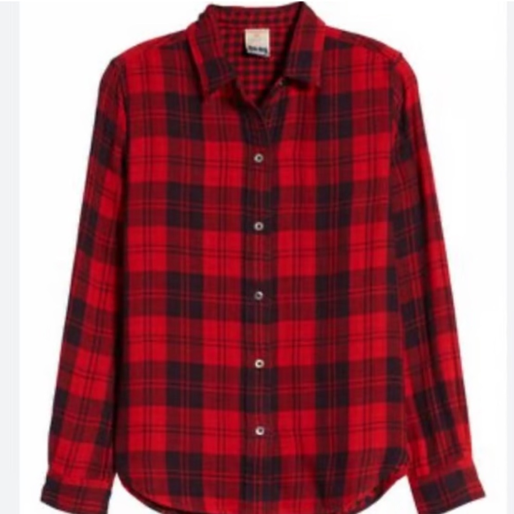 Faherty Reversible Button Down Flannel Xs - image 2